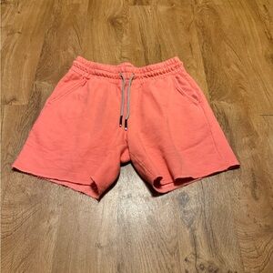 Men’s Coral Athletic Drawstring Shorts